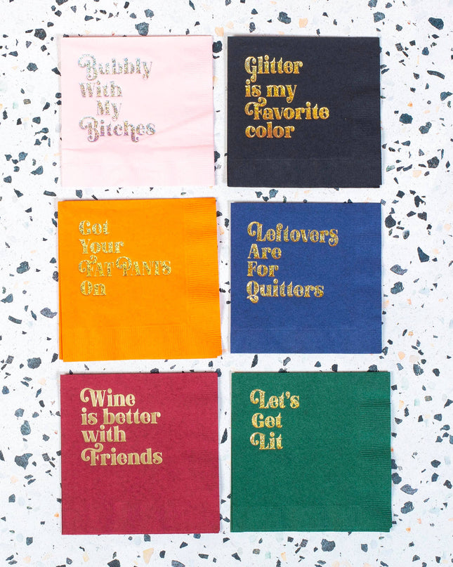 F**k It Let's Drink Cocktail Napkin