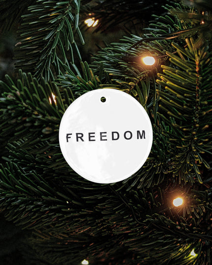 Freedom RIP Charlie Kirk 1993-2025 Ornament, Freedom Decor