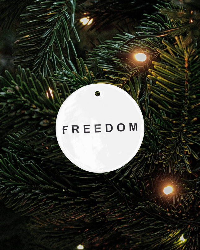 Freedom RIP Charlie Kirk 1993-2025 Ornament, Freedom Decor
