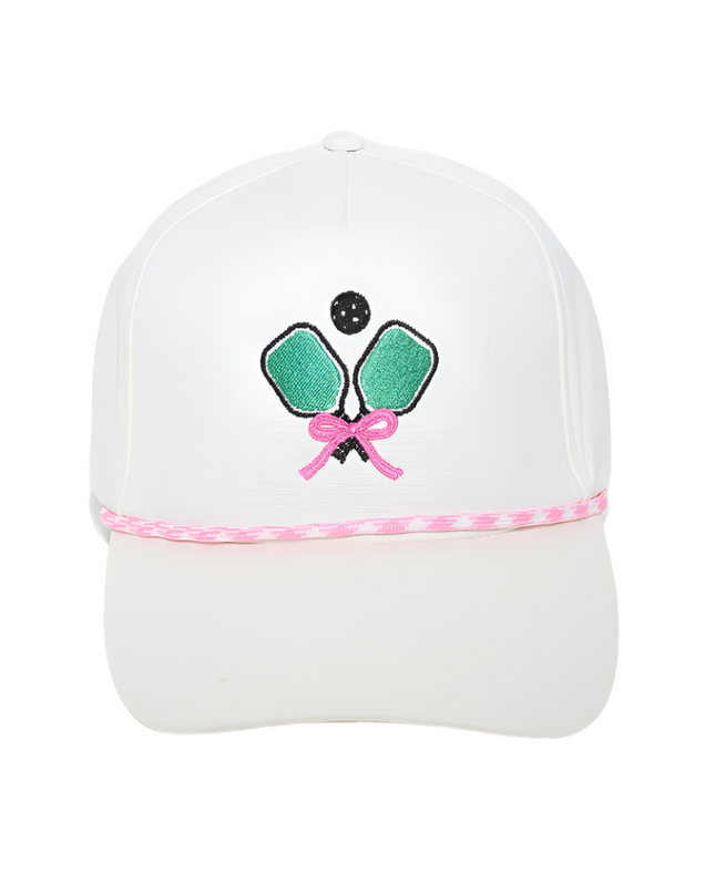 Pickleball Club Embroidered Piped Hat
