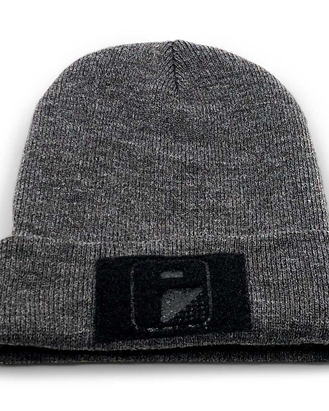 Beanie Pull Patch Cap By Flexfit - Dark Grey