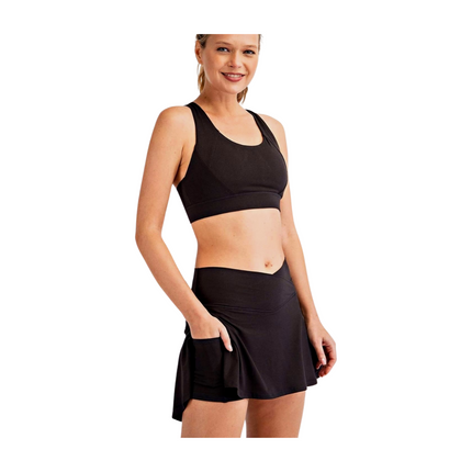 BUTTER V SHAPED HIGH-WAIST SKORT