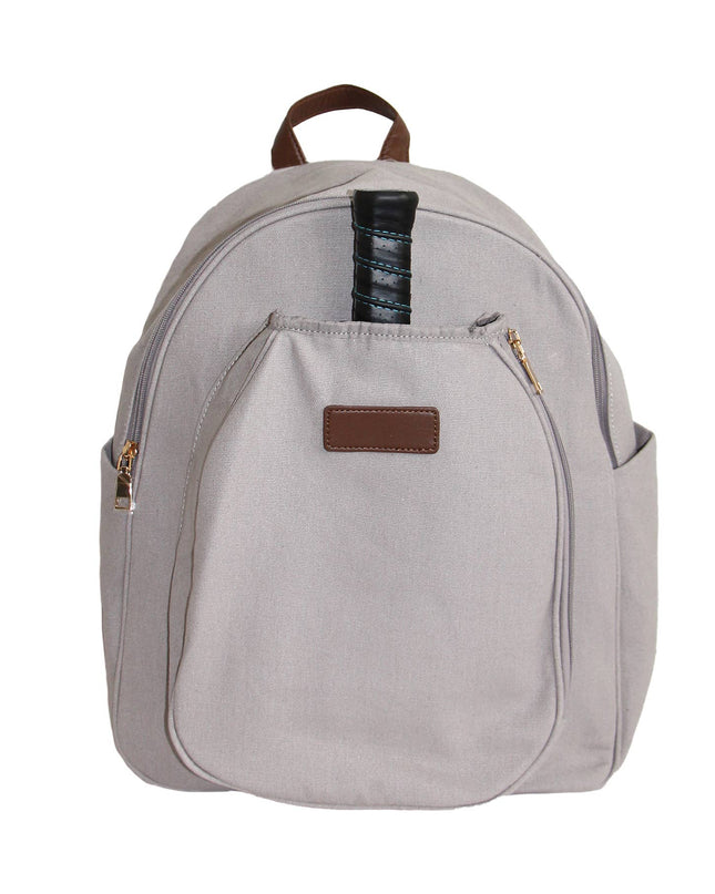Pickleball Men’s Backpack Gray Canvas