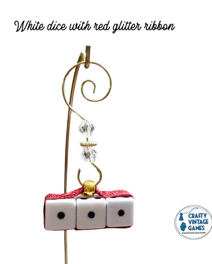 3 dice Bunco Ornament