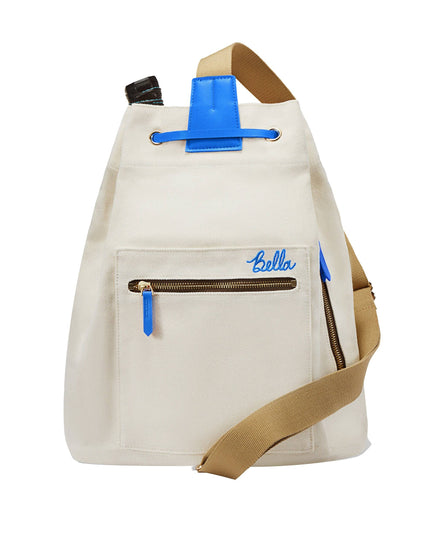 PB Neon Electric Blue Pickleball Drawstring Bag