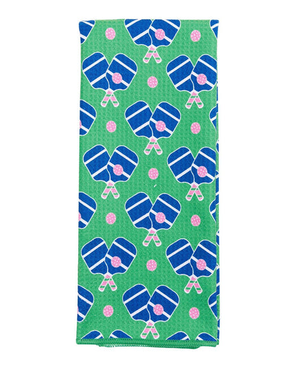 PICKLEBALL FUN Patterned Kitchen Tea Towel