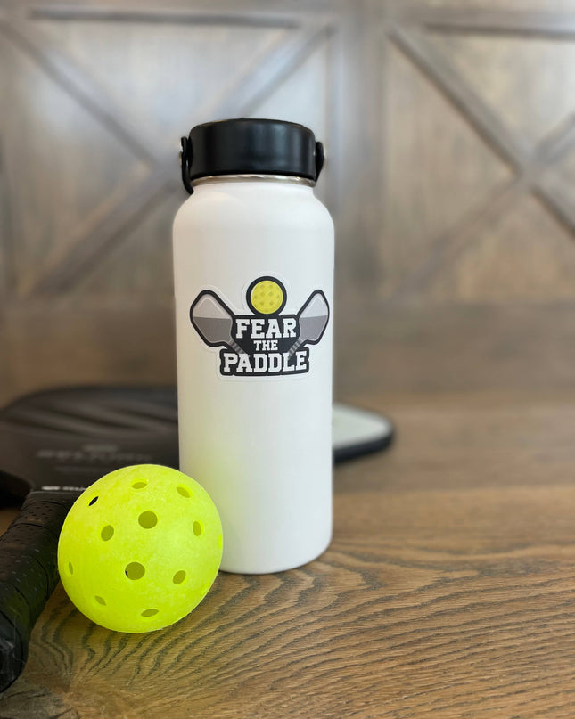 Fear The Paddle: Pickleball Vinyl Sticker