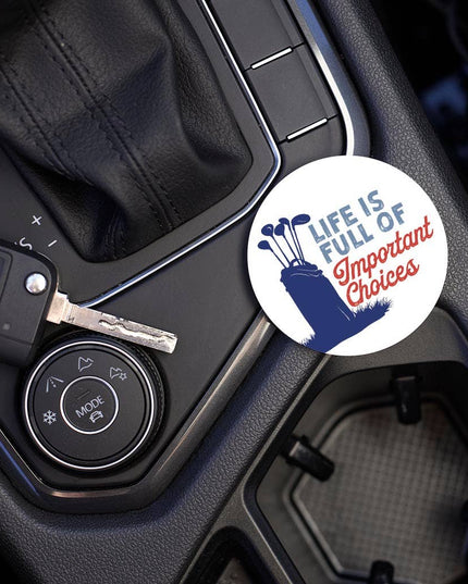 Car Coaster-Golf Life Is Full