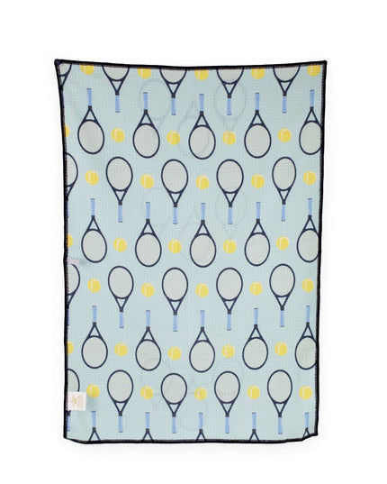 Tennis Club Waffle Sports Towel   Sky/Multi   17x24
