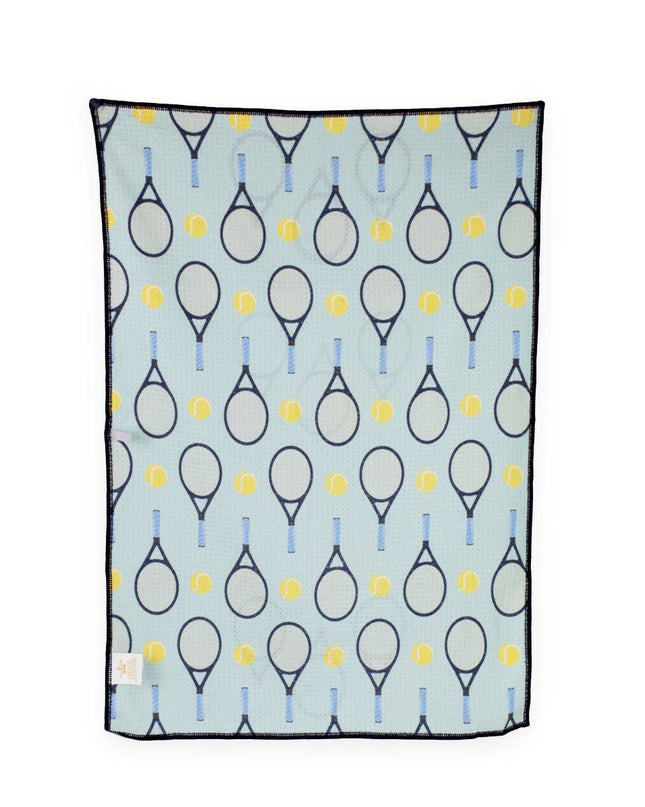 Tennis Club Waffle Sports Towel   Sky/Multi   17x24