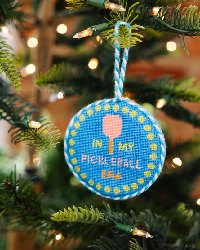 Needlepoint Ornament - Pickleball Era