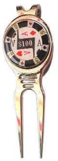 $100 Poker Chip Ball Marker