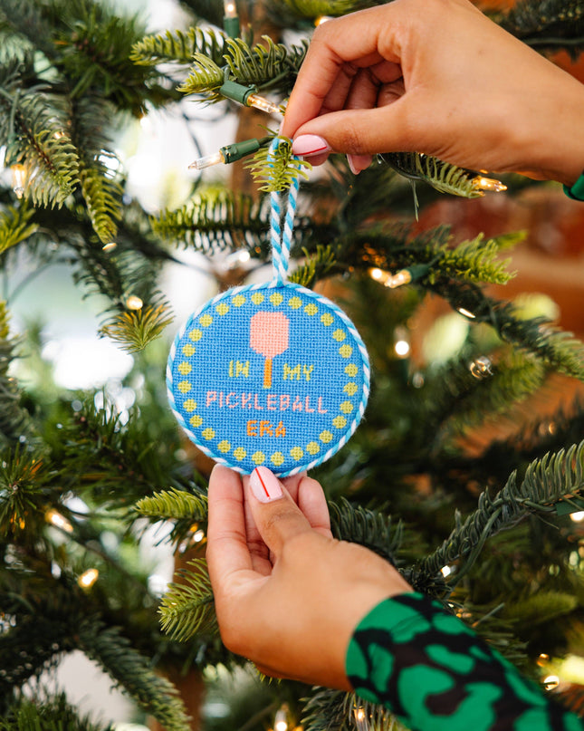 Needlepoint Ornament - Pickleball Era