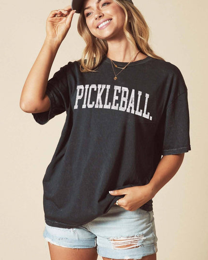 PICKLEBALL Mineral Washed Graphic T Shirt