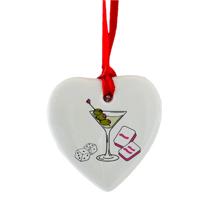Mahjong Heart Gift Tag