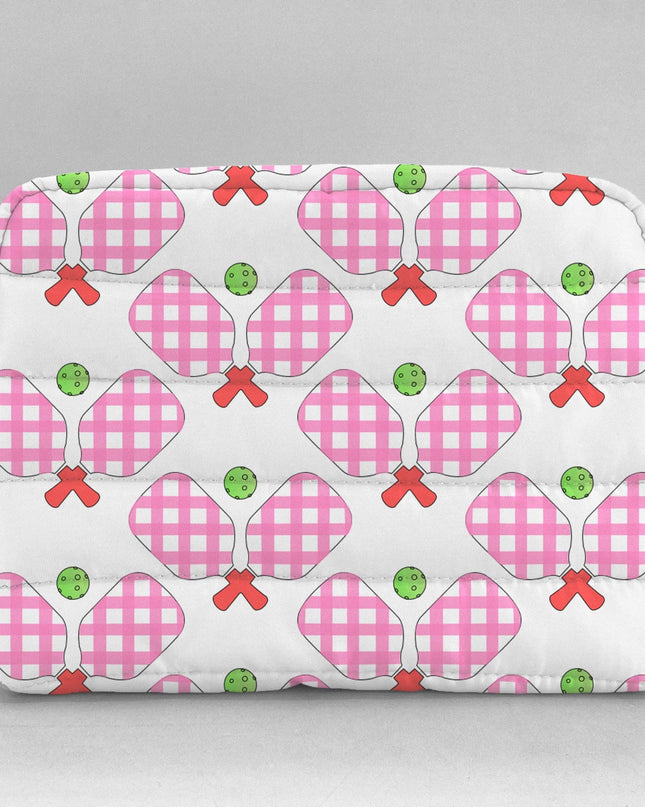 Pickleball Puffer Cosmetic Bag