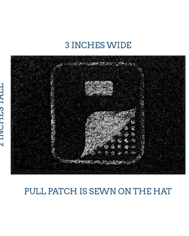 Retro Trucker Pull Patch Hat By Snapback - Black