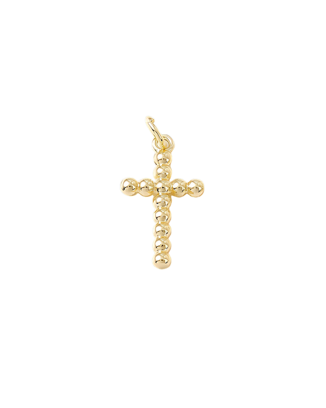 Beaded Cross Charm