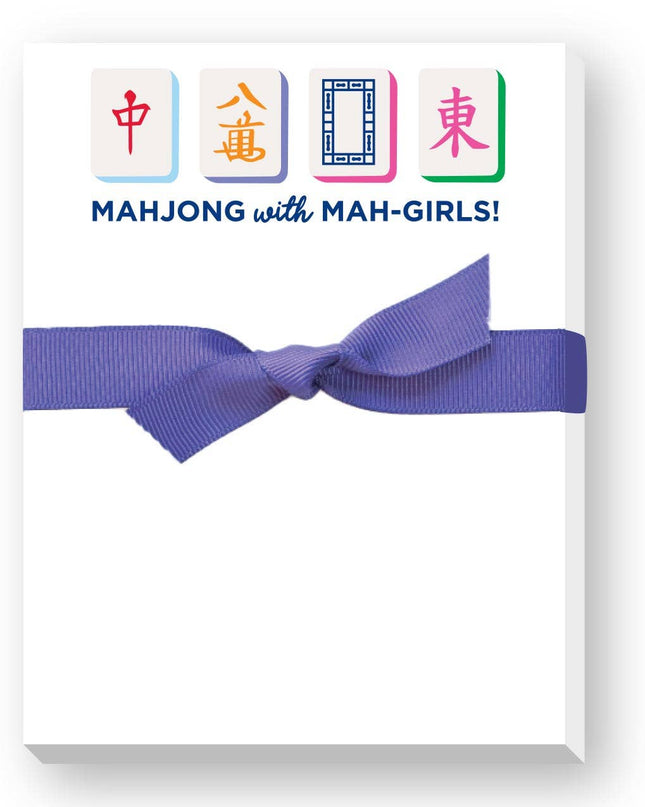 MAHJONG WITH MAH-GIRLS MINI NOTEPAD