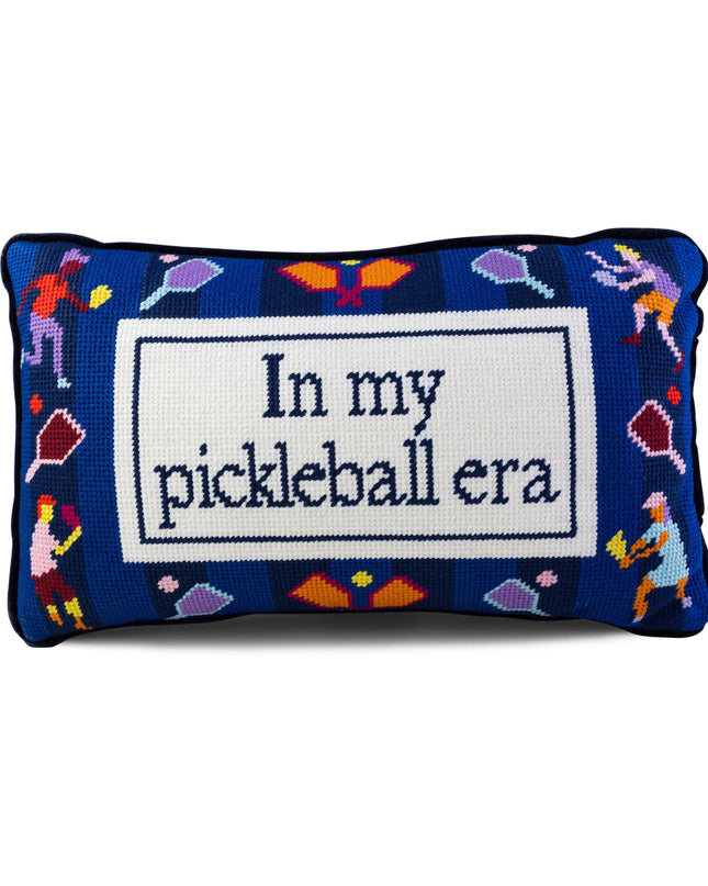 Pickleball Era Needlepoint Pillow