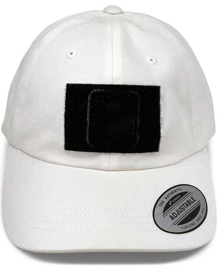 Dad Hat With A Pull Patch By Snapback - White