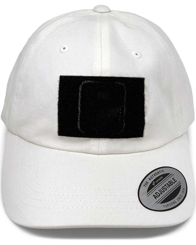 Dad Hat With A Pull Patch By Snapback - White