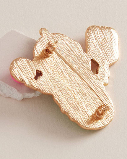 Enamel Funny Pickle Pickleball Player Pin Brooch