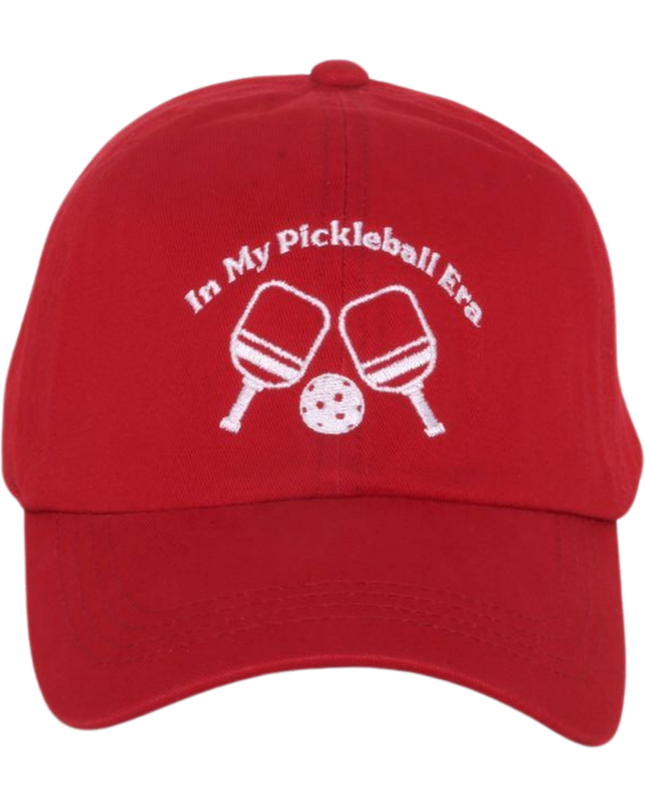 In My Pickleball Era Embroidered Baseball Cap