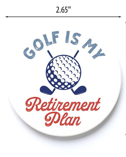 Car Coaster-Golf Is My Retirement Plan