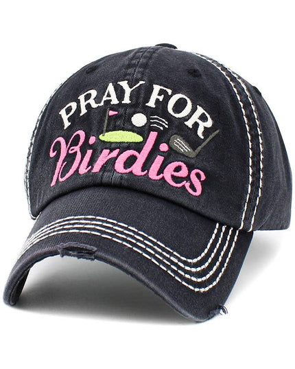 PRAY FOR BIRDIES Vintage Baseball Cap