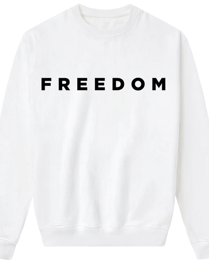 Freedom Crewneck Sweatshirt (White)