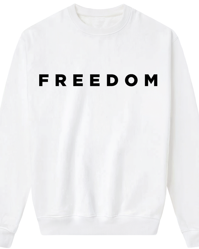 Freedom Crewneck Sweatshirt (White)
