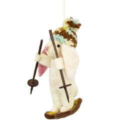 Camp Bunny Felt Ornament