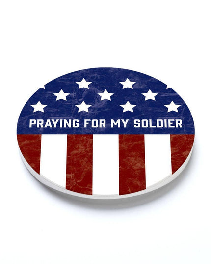 Car Coaster-Military Praying For My Soldier