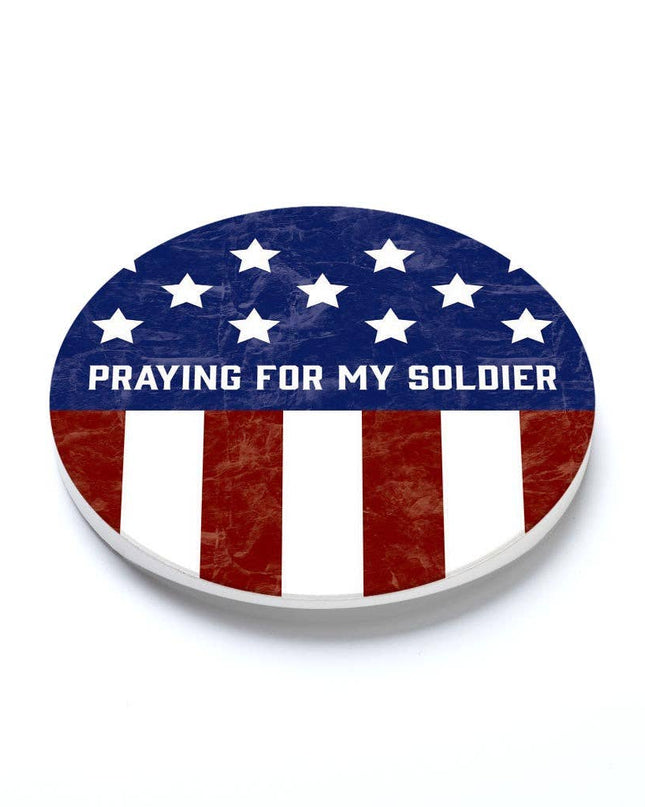 Car Coaster-Military Praying For My Soldier