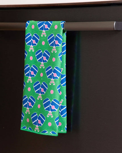 PICKLEBALL FUN Patterned Kitchen Tea Towel