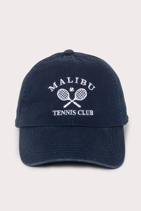 MALIBU TENNIS CLUB Stone Washed baseball Cap