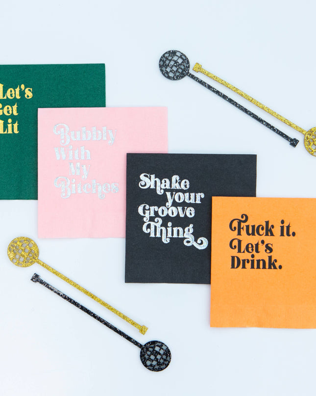 F**k It Let's Drink Cocktail Napkin