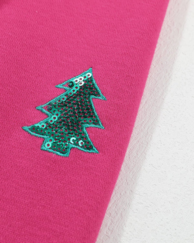 Merry Sequin Letters Sweatshirt