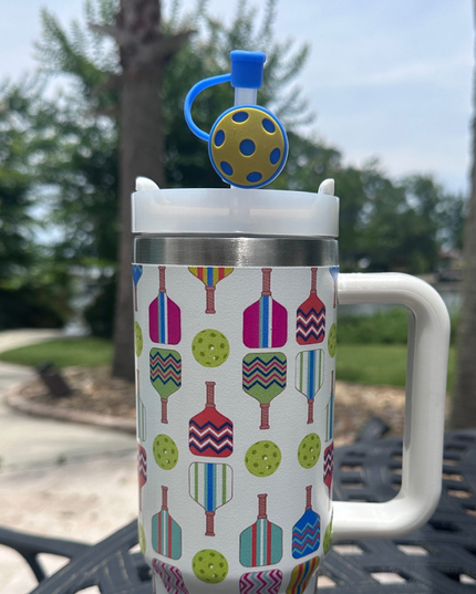 Pickleball 30oz Tumbler- Multi Paddle