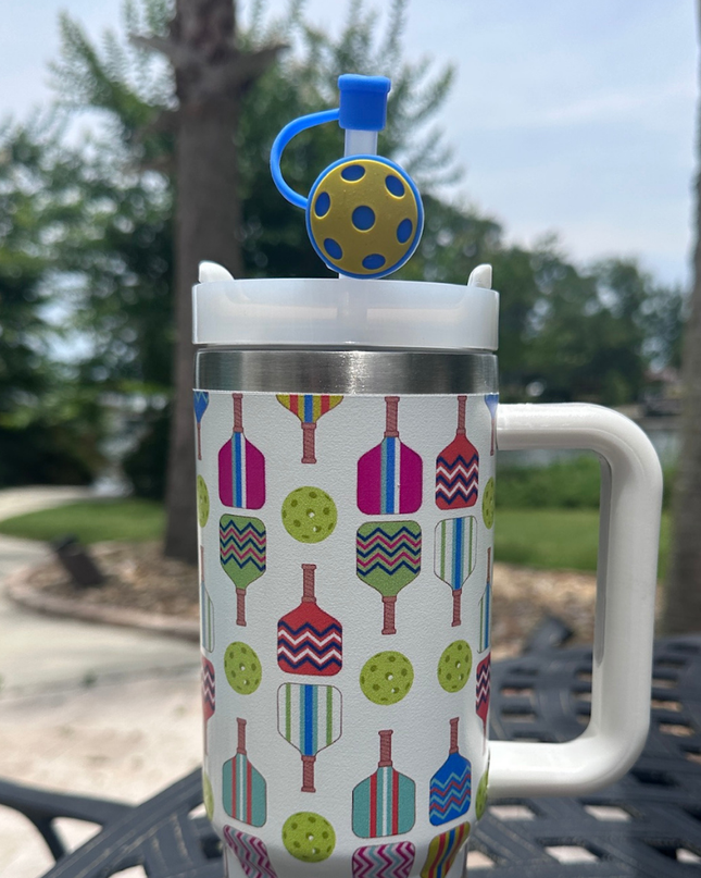 Pickleball 30oz Tumbler- Multi Paddle