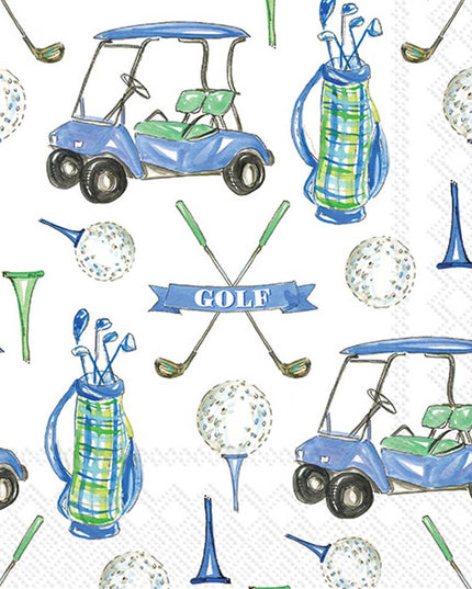 Paper Cocktail Napkin 20 Ct Guy Golf Rosanne Beck