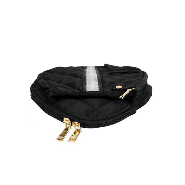 Pickleball Bag Black w/White/Silver Stripe