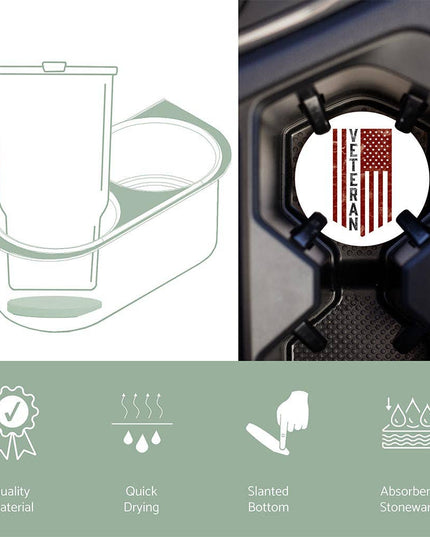 Car Coaster-Military Veteran