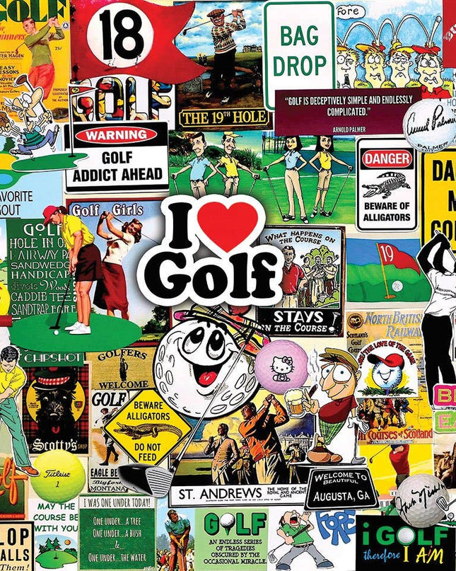 I Love Golf - 1000 Piece Jigsaw Puzzle