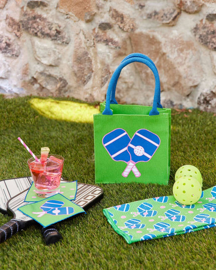 PICKLEBALL Reusable Cocktail Napkins, Set of 8