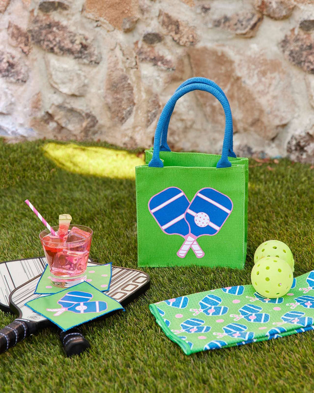 PICKLEBALL Reusable Cocktail Napkins, Set of 8
