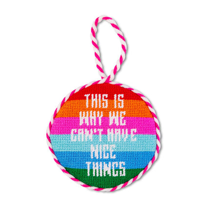Nice Things Ornament BagTag