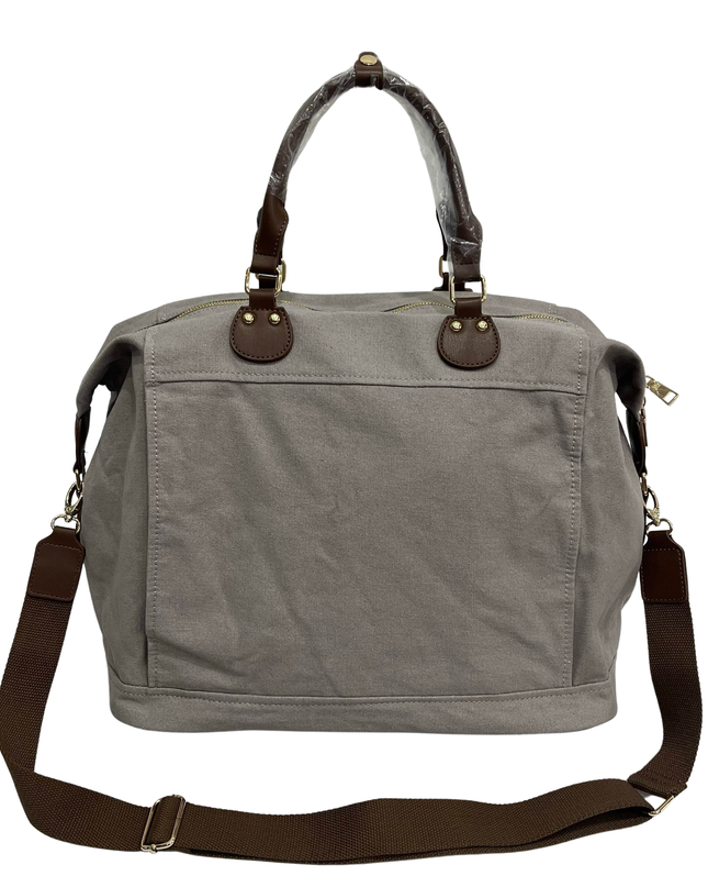 Pickle Ball Mens Canvas Tote Charcoal