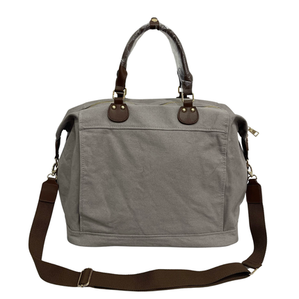 Pickle Ball Mens Canvas Tote Charcoal